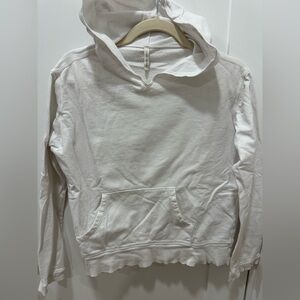 Christina Lehr Women's White Hoodie Sweater